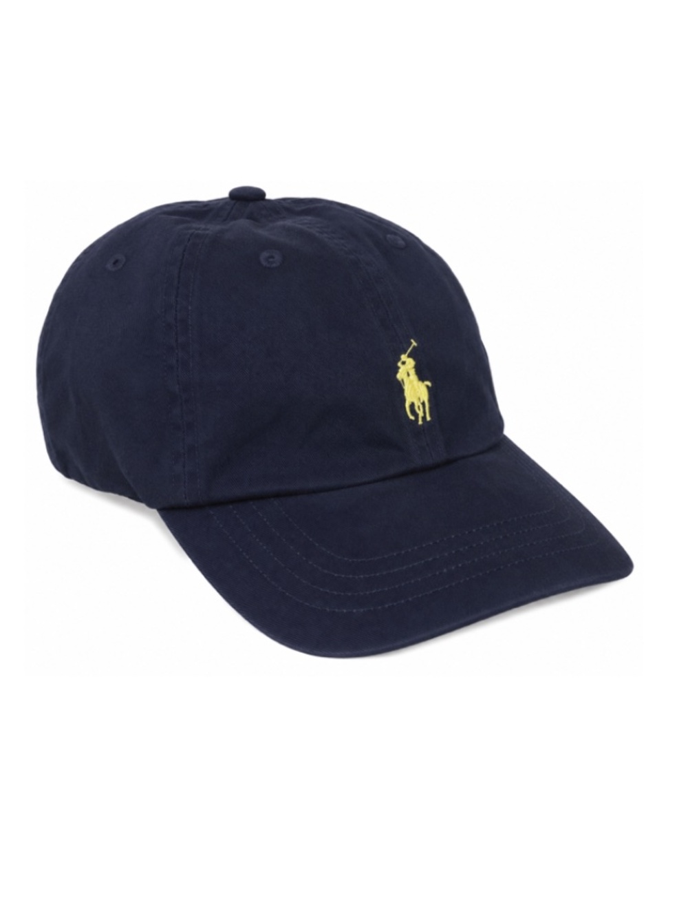 Polo Ralph Lauren Navy Adjustable Baseball Cap Yellow Pony Logo Hat